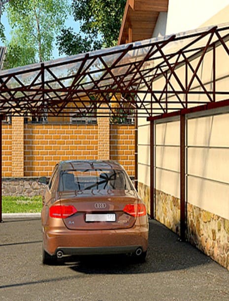 Односкатные навесы