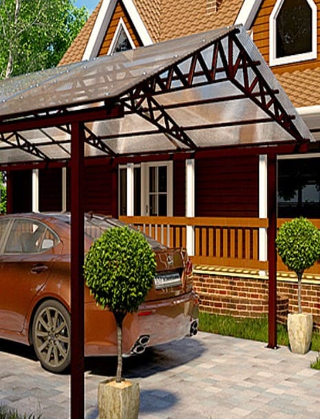 Двухскатные навесы