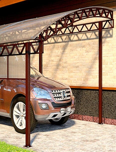 Полуарочные навесы