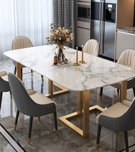 Обеденные столы из искусственного камня