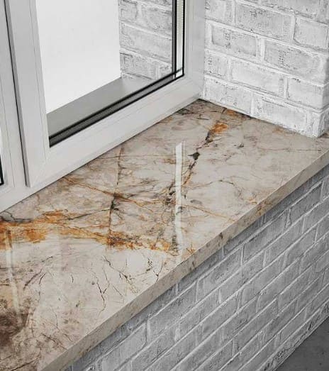 Подоконник из искусственного камня