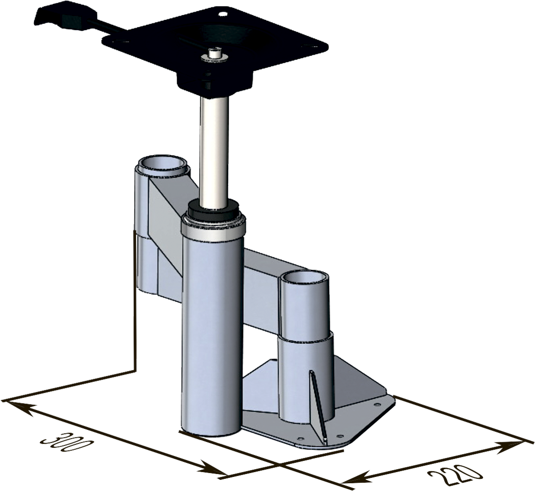 Стойка поворотная для кресла в лодку
