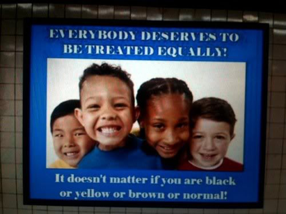 «Это не важно, какого цвета твоя кожа – черного, желтого, коричневого или нормального».