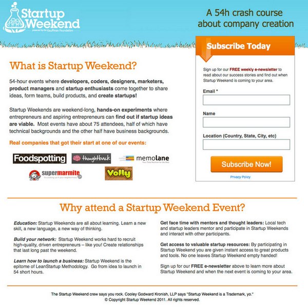  Startup Weekend