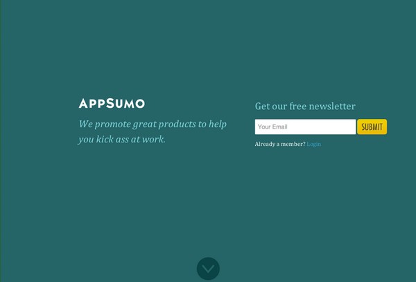 Целевая страница AppSumo
