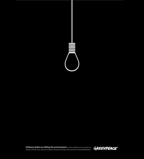 16. Greenpeace: Lightbulb