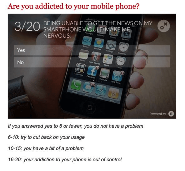 are you addicted to phone
