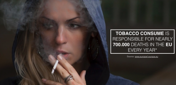 Ежегодно в Европе из-за употребления табака умирает около 700 000 человек