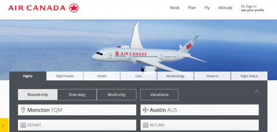 Air Canada Tabs