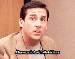 У меня много идей из туалета, ведь это то магическое место, где рождаются все идеи!