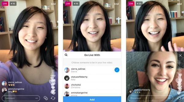 Instagram запускает совместные прямые трансляции
