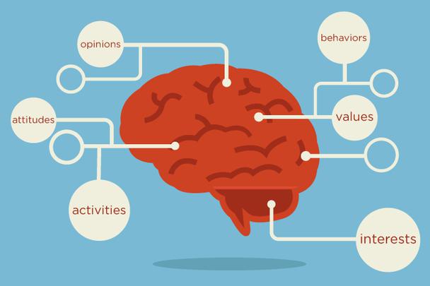 Разные участки нашего мозга отвечают за мнения, настрой, активность, поведение, ценности и интересы