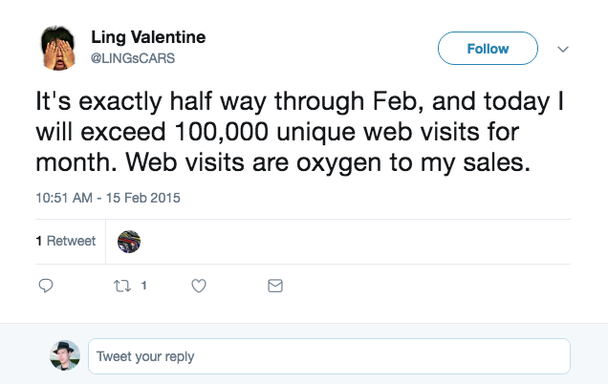 Прошла половина февраля, и сегодня мы превысили отметку в 100 000 уникальных посетителей в месяц. Посещения сайта — это кислород для моих продаж