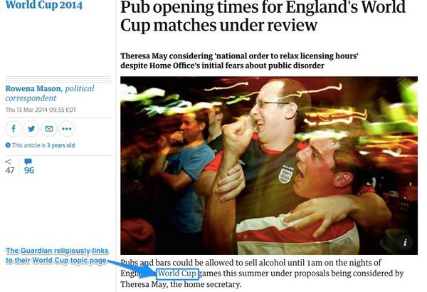 The Guardian предусмотрительно добавила в материал ссылку на страницу своего сайта, посвященную мировому чемпионату