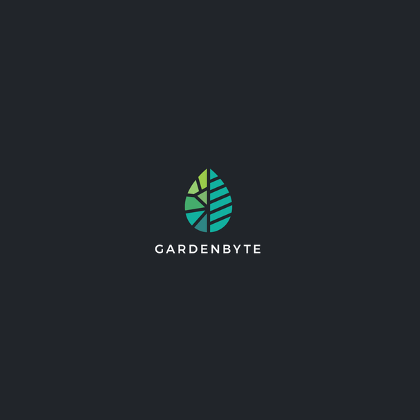 Modern leaf logo