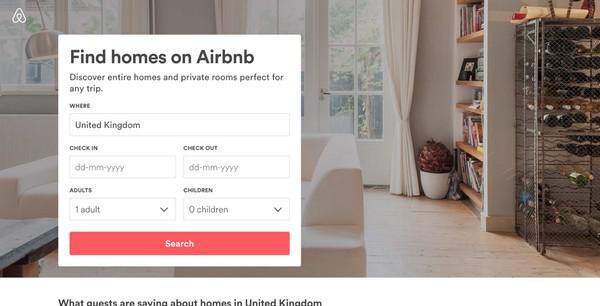 Airbnb: «Найдите идеальные дома и комнаты для ваших путешествий»