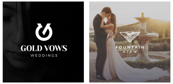 Современные свадебные логотипы