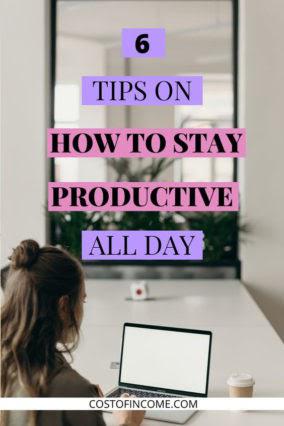 6 советов, как оставаться продуктивным в течение всего дня