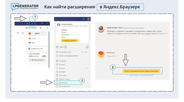 Как найти расширения в Яндекс.Браузере