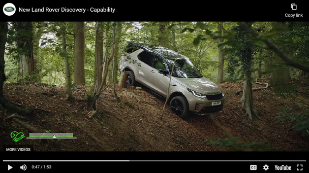 бренд Land Rover с помощью рекламного видеоролика доносит до нас мысль о высокой проходимости внедорожника — в лесу, джунглях, горах