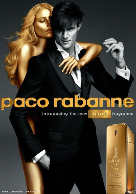 Черный и золотой — на этих цветах строится рекламная кампания Paco Rabanne