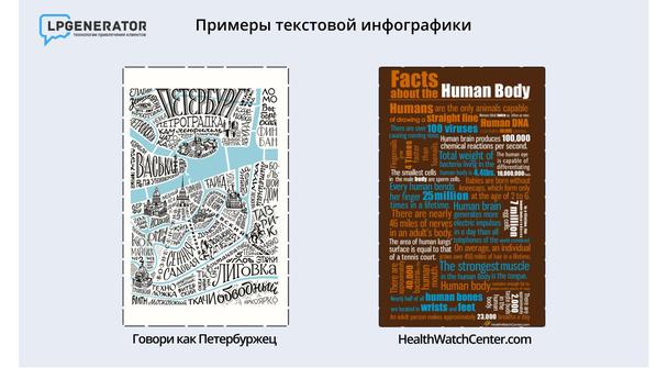 Текстовая инфографика.