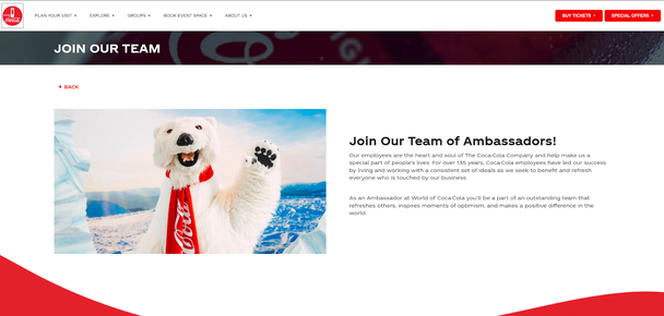 Coca-Cola приглашает стать амбассадором бренда. Одно из основных требований — любить все связанное с Coca-Cola