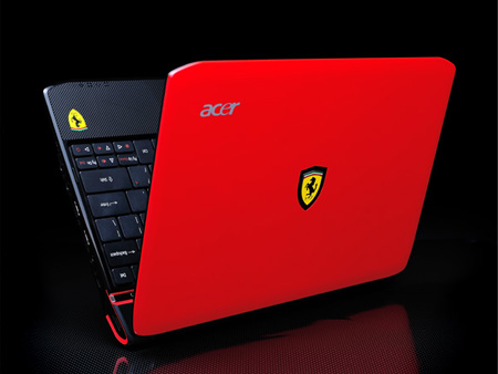 Acer выпустил имиджевый субноутбук Acer Ferrari One