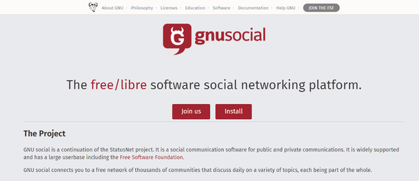 Платформа GNU social по функционалу похожа на соцсеть, которая не беспокоит пользователя обновлениями, на которые тот не подписывался